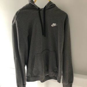 Grey Nike hooded sweatshirt